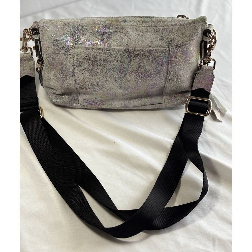 Aimee Kestenberg Sunrise Metallic Opalescent Leather Crossbody Bag
